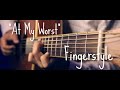 At My Worst - Pink Sweat$ Fingerstyle Guitar Cover (TAB)