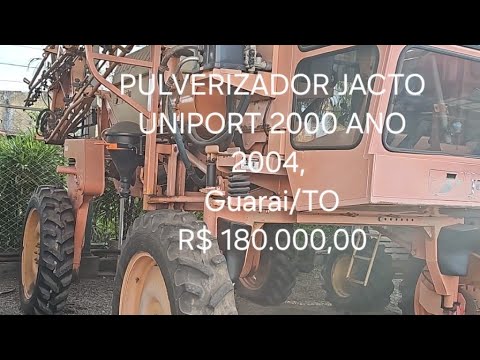 PULVERIZADOR JACTO UNIPORT 2000 ANO 2004, 7400 HORAS - a venda Guarai/TO R$ 180.000,00