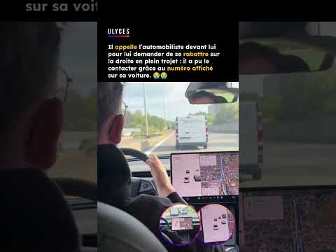 Il appelle l’automobiliste devant lui pour lui demander de se rabattre sur la droite en plein trajet