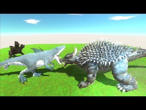 ANGUIRUS VS KINGSHARK AND CERBERUS - Animal Revolt Battle Simulator