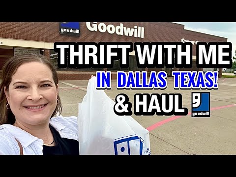 Believe it or not! THRIFTING GOODWILL IN Dallas Texas! Home Decor THRIFT SHOPPING & THRIFT HAUL!