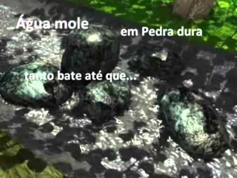 Agua mole em pedra dura tanto bate até que.....
