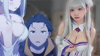 스바루가 에밀리아에게서 눈을 못떼는 이유[Re:제로]