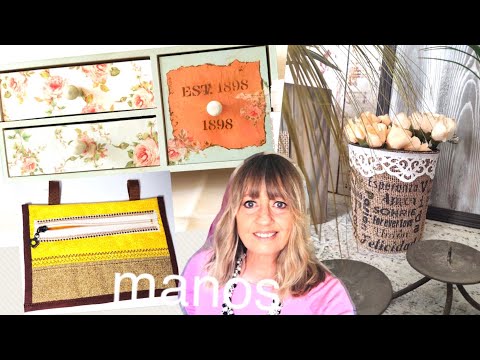 ManosalaObraTv 2020 Programa 45 - Imitacion madera - Macetas - Cajonera - Etiquetas - Coser y Bordar