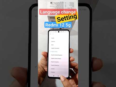 redmi 12 5g || change language setting kaise kare #redmi #redmi125g #shorts