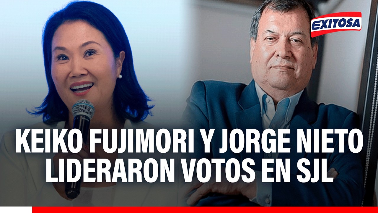 🔴🔵Keiko Fujimori y Jorge Nieto lideraron votos en SJL: "Hay peruanos que no nos gustan los extremos"