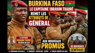 Burkina Faso's Captain Ibrahim Traoré Honors Newly Promoted Generals