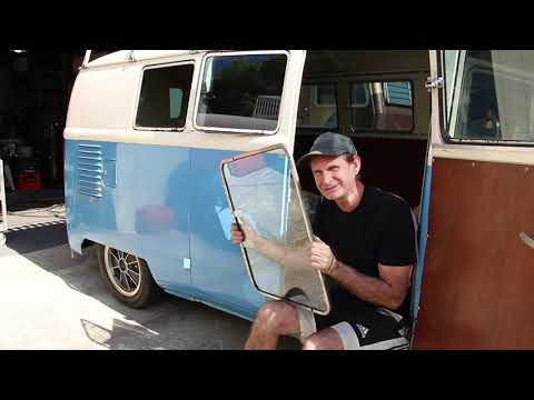 Install Stainless PoP Out Window Frames, 62 VW Bus