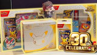 OPENING Pokémon 30th Anniversary Celebration ETB and MORE! (※INSANE PULL RATES!)