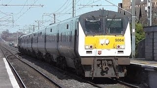preview picture of video 'IE 201 Class Locomotive 227 + Enterprise Train 9004 - Malahide, Dublin'