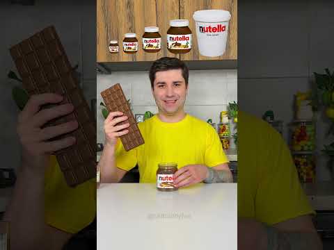 Giant Chocolate vs Nutella 🤣🍫😱 #shorts