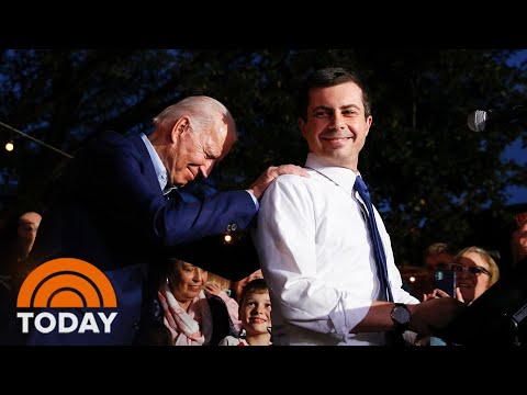 ピート・バトティギ、エイミー・クロブチャーはスーパーチューズデーにサンダースを遅らせるためにバイデンを支持する｜TODAY (Pete Buttigieg, Amy Klobuchar Endorse Biden To Slow Sanders On Super Tuesday | TODAY)