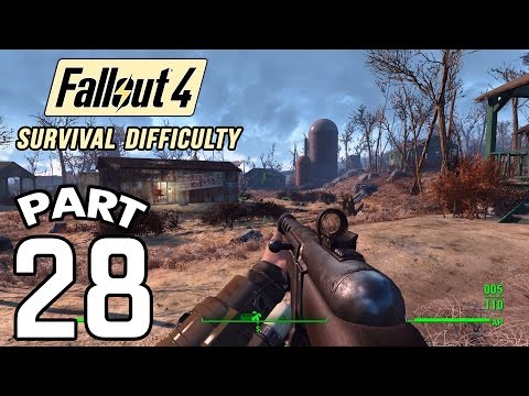Fallout 4 Survival Difficulty SNIPER Walkthrough - Part 28 1080p 60FPS