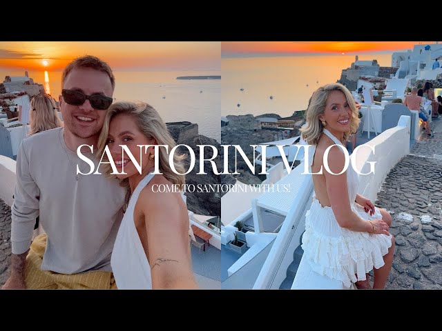 Travel vlog - SANTORINI VLOG ! A HUGE ACCIDENT, EXCITING ANNOUNCEMENT & AMAZING SUNSETS!Domes Santorini India Moon
