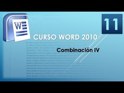 Curso Word 2010 AV Combinación IV Vídeo 11