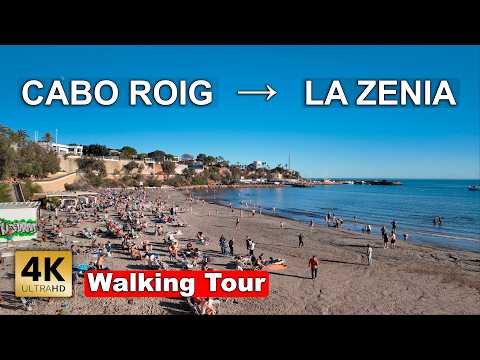 Cabo Roig → La Zenia Promenade & Beaches | Costa Blanca Walking Tour [4K 60fps]