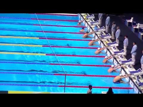 50m Backstroke Men, Final. Swimming World Championships BCN 2013. Camile LACOURT Gold Medal