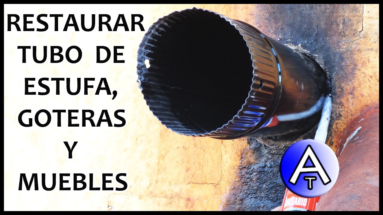 Cómo Reparar CHIMENEA de Estufa de LEÑA | Reparar GOTERAS | Mueble ROTO