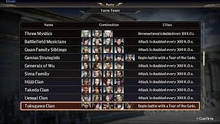 Warriors Orochi 4 Ultimate - ALL SPECIAL TEAM COMBINATIONS Showcase!!