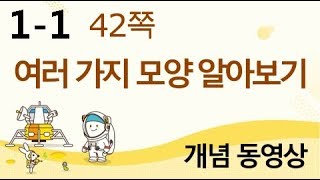 [천재교육] 우등생 해법수학 1-1 개념 강의 (42쪽) 여러 가지 모양 알아보기