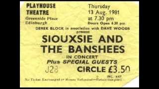 Siouxsie and the Banshees - Placebo Effect (Live @ Edinburgh 1981)