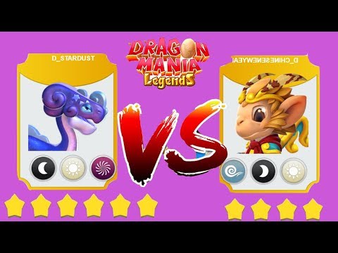 D- STARDUST vs D_CHINESENEWYEAR | How to overcome! | ENCHANT DRAGON BATTLE | Dragon Mania Legends