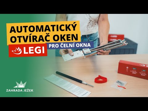 Automatický otvírač LEGI pro čelní skleníková okna a dveře