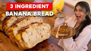 Moist No Egg Banana Bread with Just 3 Ingredients!