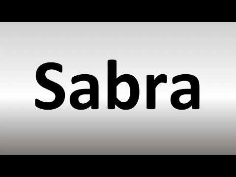 How to Pronounce Sabra