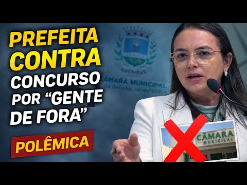 Prefeita diz ser contra concurso público porque aprovados são “gente de fora” e gera polêmica