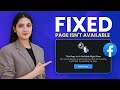 How To Fix This Page Isn T Available Right Now Error On Facebook