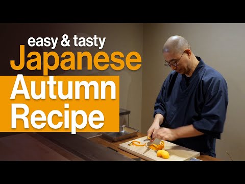 The Easiest Japanese Autumn Recipe | Kaki & Tofu Snack
