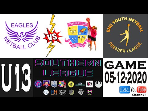 ENG YNPL 05-12-2020 U13 R1 Southern Conference Netball League. G3. Eagles NC vs Teignbridge Titans