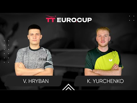 16:30 Vadym Hryban - Kiril Yurchenko 10.03.2025 TT Euro.Cup Ukraine Elite. TABLE 3