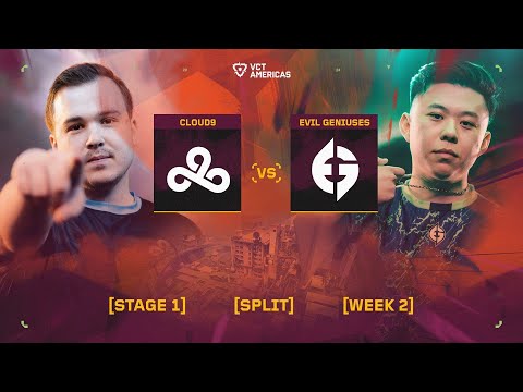 Cloud9 vs Evil Geniuses - VCT Americas Stage 1 - W2D3 - Map 3