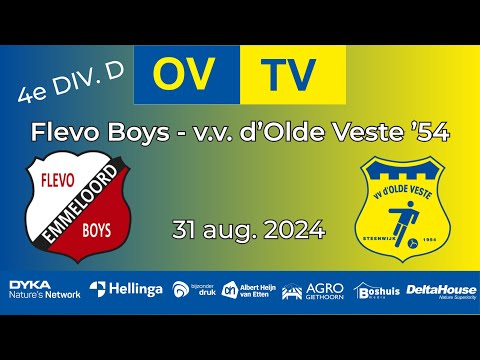 OV-TV | SAMENVATTING | Flevo Boys - v.v. d'Olde Veste'54 |31-08-2024 |4e DIV. D