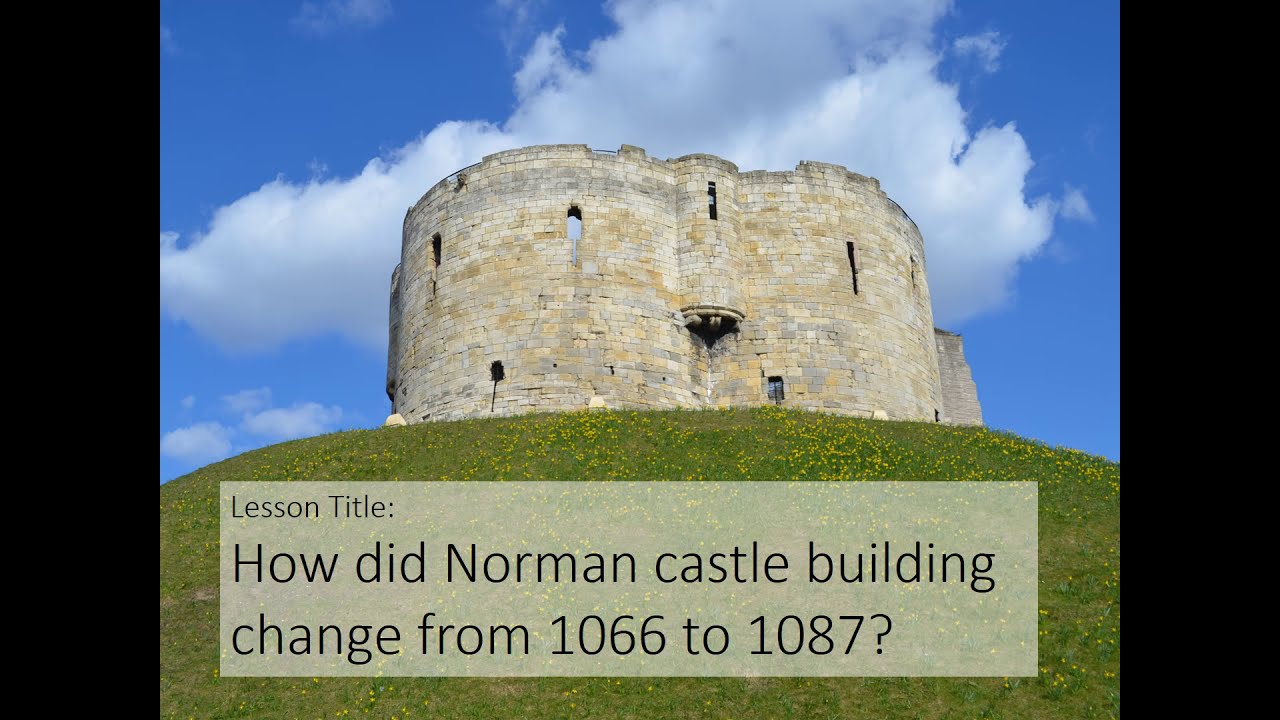 When did the Normans start building castles?