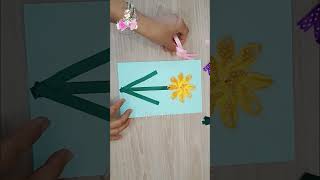 Ribbon Flower card tutorial Beginners can actually Do #diy #craft #easy