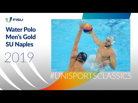 Italy vs USA in the Men’s Waterpolo Gold Medal Game, Napoli 2019 Summer Universiade