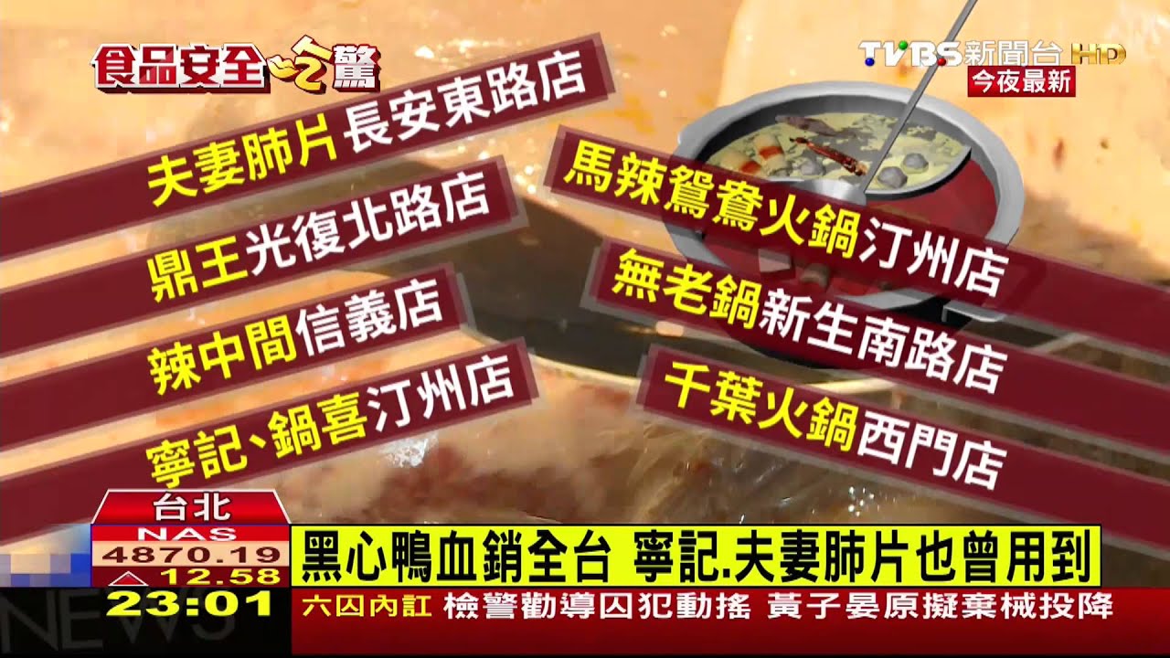 黑心鴨血銷全台 寧記、夫妻肺片也曾用到