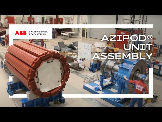 ABB Azipod® propulsion unit assembly Timelapse
