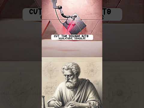 Cutting a square into equilateral triangles#geometry#math#Square#tringel