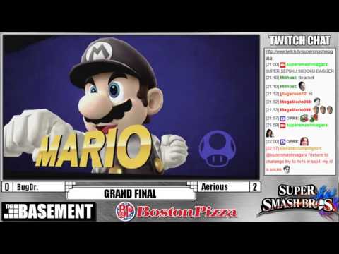 Smash 4 @ BP (08/10/2016) - G. FINALS: BugDoctor [L] (Mega Man) vs. Aerious [W] (Mario)