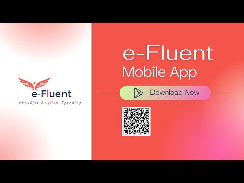e-Fluent: English Speaking App video thumbnail