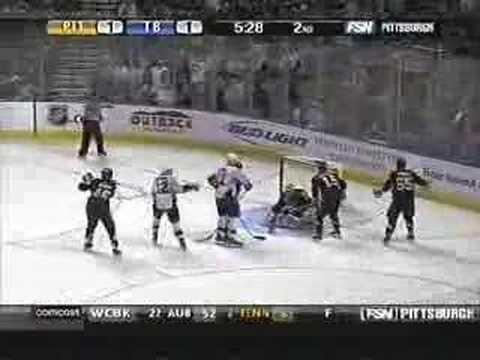 Pittsburgh Penguins vs. Tampa Bay highlights  [1-10-08]