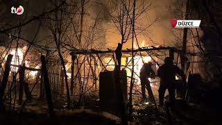 Ardiye Yangını Eve Sıçramadan Söndürüldü