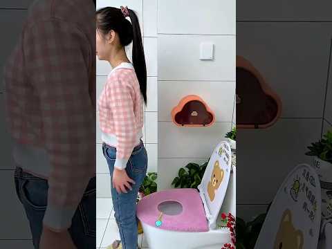 This Toilet Seat Cover Never Slips! 🚽✨#shorts