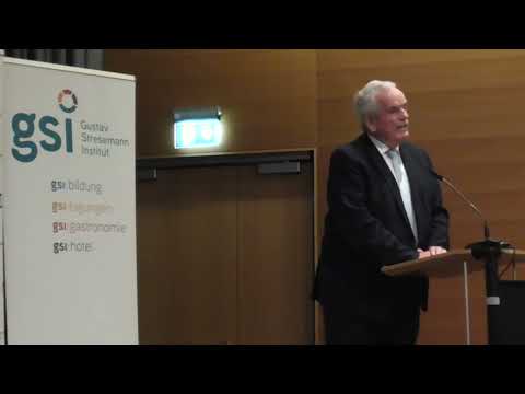 100. Jahrestag Kanzlerschaft Gustav Stresemann - Rede Erik Bettermann