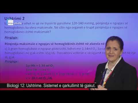 Biologji 12 - Ushtrime: Sistemet e qarkullimit të gjakut