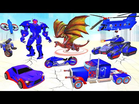 Multi Robot Transformation: Cargo Plane Robot War Games - Android iOS Gameplay